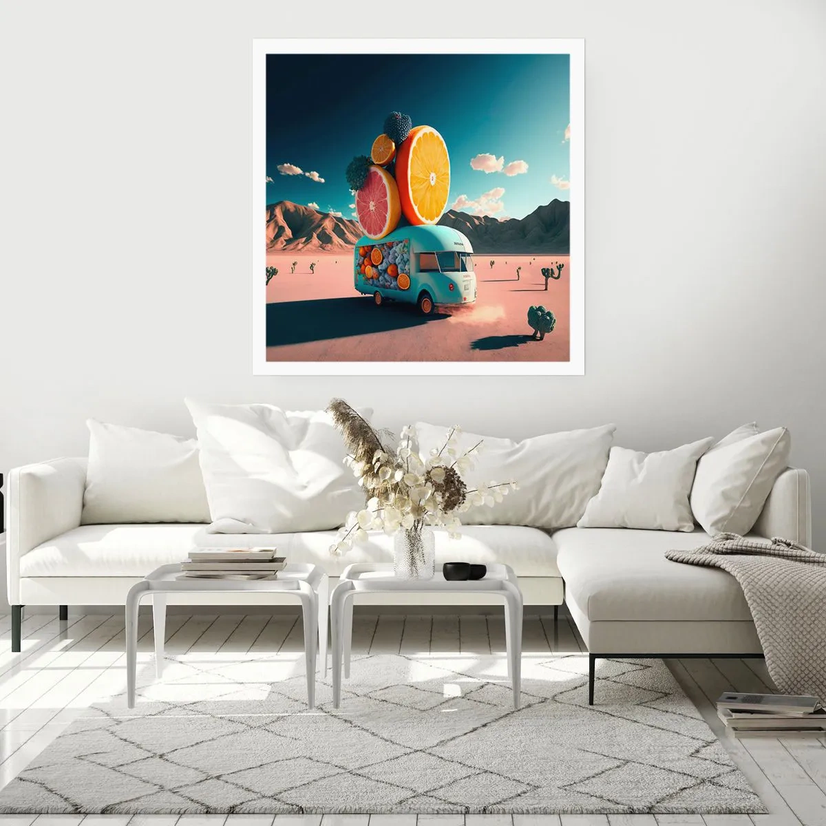 Poster - Geschmack von Urlaub - 50x50 cm
