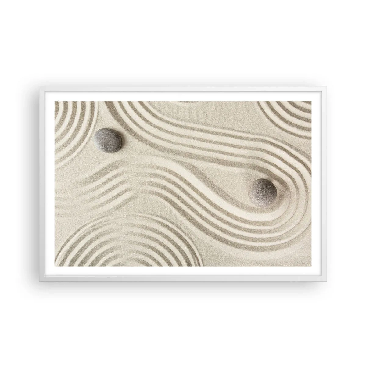 Poster in einem weißen Rahmen - Ein Hauch von Wärme - 91x61 cm