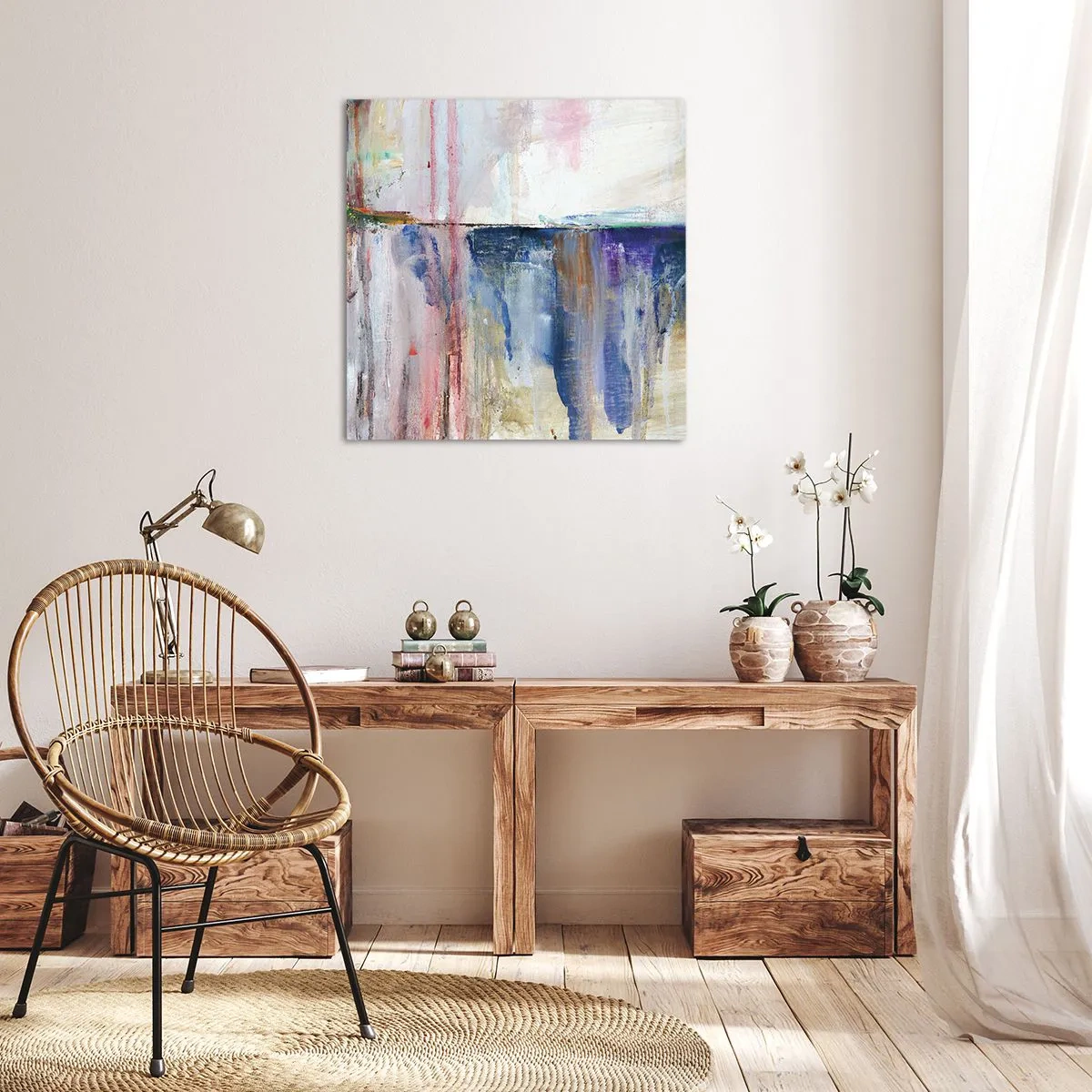 Bild auf Leinwand - Leinwandbild - Bunte Eindrücke und Assoziationen - 30x30 cm