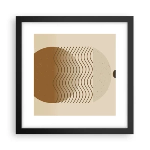 Poster in einem schwarzem Rahmen - Zur Entstehung geometrischer Figuren - 30x30 cm