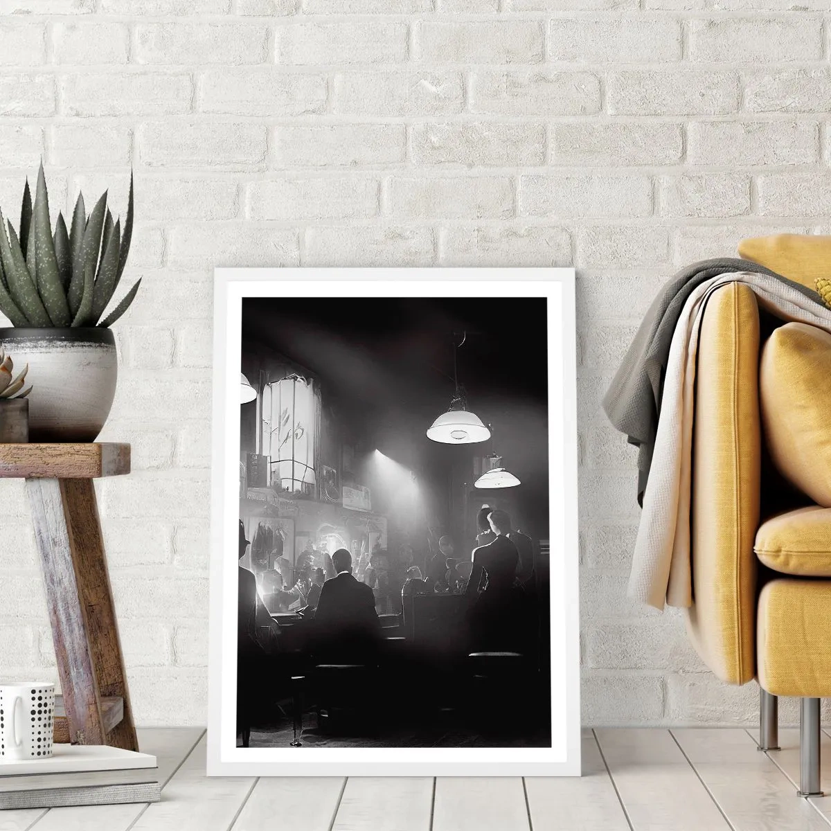 Poster in einem weißen Rahmen - In Jazz-Atmosphäre - 30x40 cm