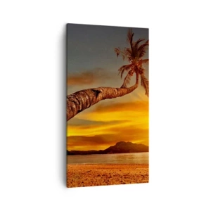 Bild auf Leinwand - Leinwandbild - Exotischer Urlaub, karibisches Abenteuer - 45x80 cm