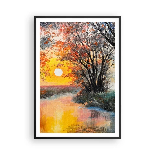 Poster in einem schwarzem Rahmen - Herbststimmung - 70x100 cm