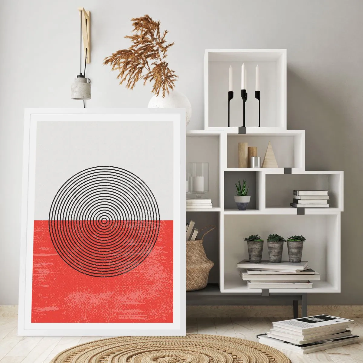 Poster in einem weißen Rahmen - Auf den Punkt gebracht - 40x50 cm