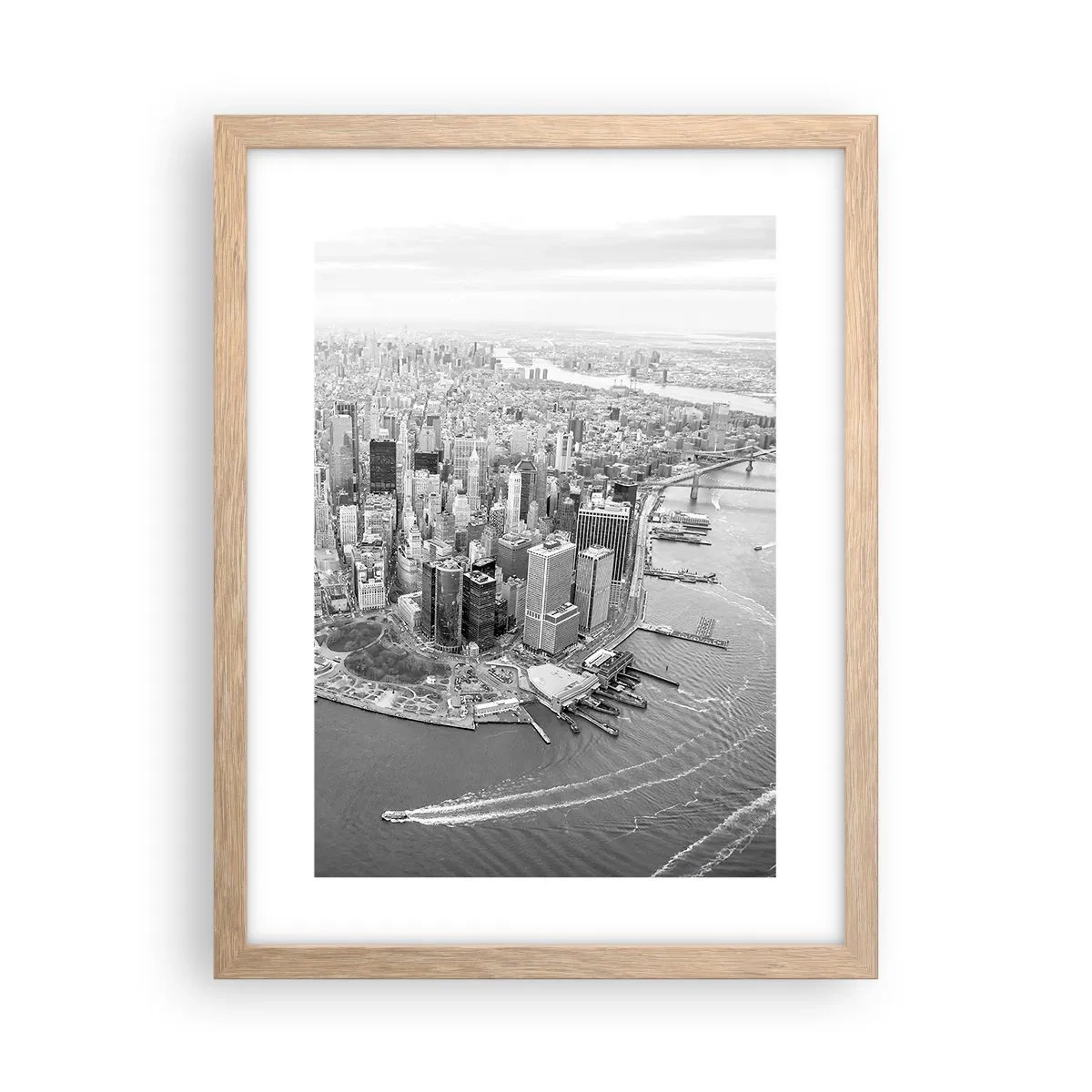 Poster in einem Rahmen aus heller Eiche - Und wie kann es man nicht lieben? - 30x40 cm