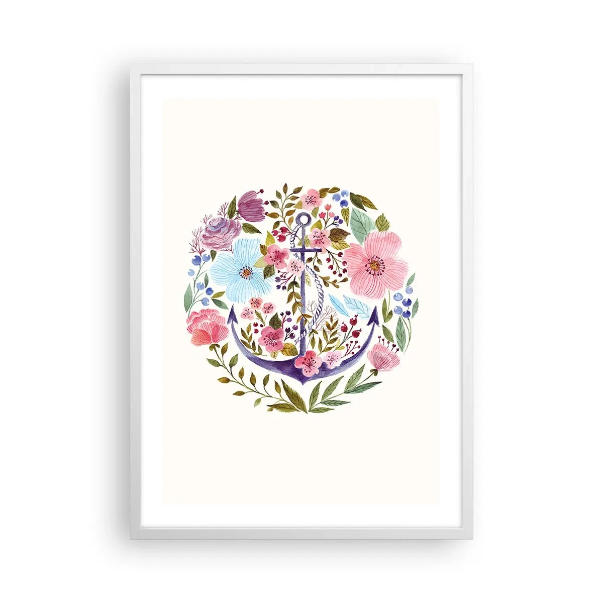 Poster in einem weißen Rahmen - Guter Traum eines Seemanns - 50x70 cm