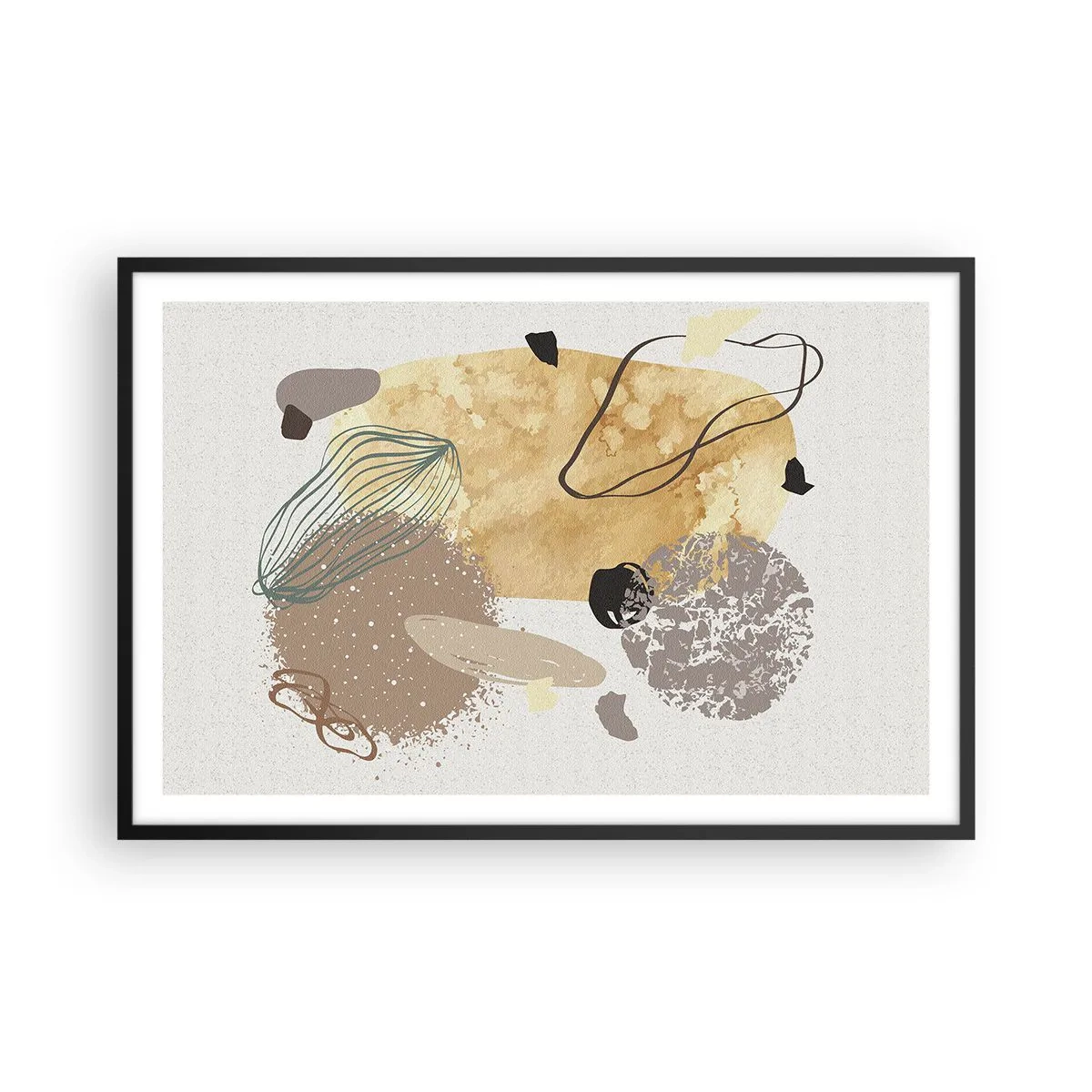 Poster in einem schwarzem Rahmen - Angewandte Plumkologie - 91x61 cm