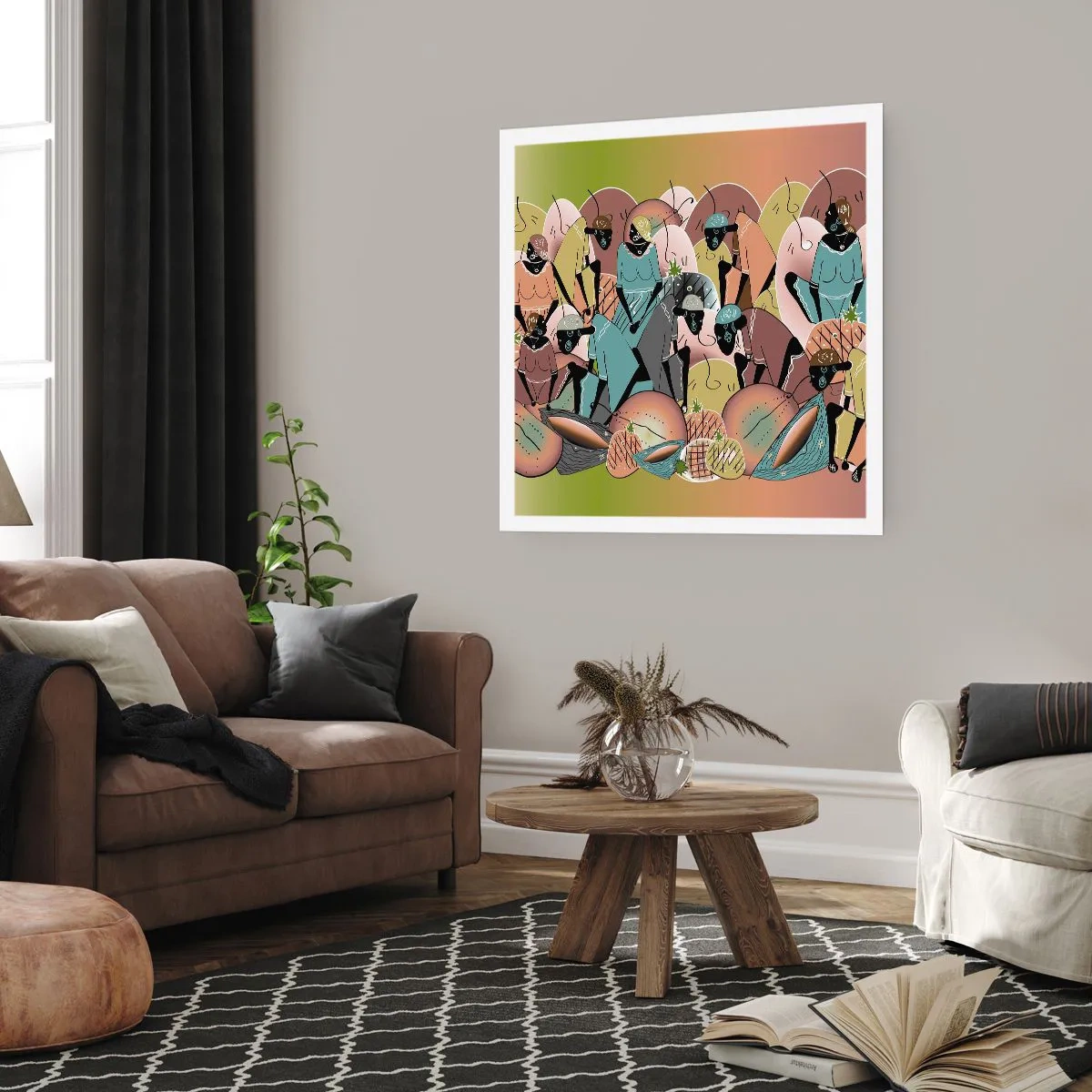 Poster - Ein toller Urlaub steht bevor - 60x60 cm