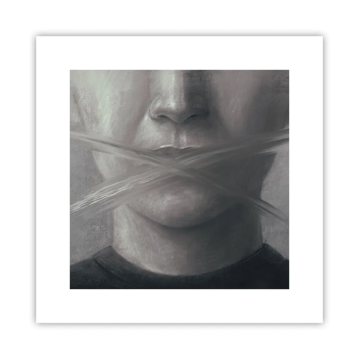 Poster - Ohne ein Wort - 30x30 cm