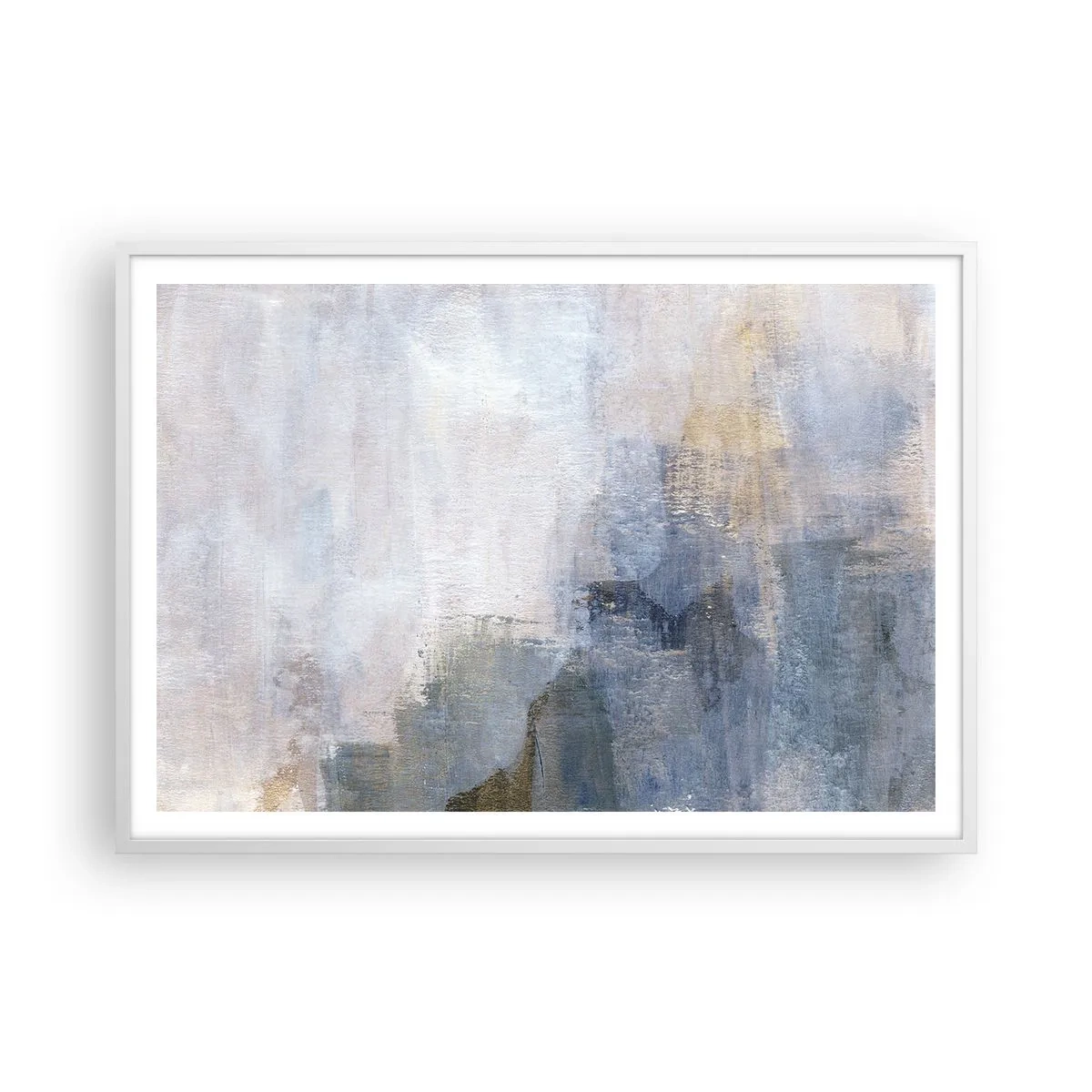 Poster in einem weißen Rahmen - Farbtöne und Akkorde - 100x70 cm