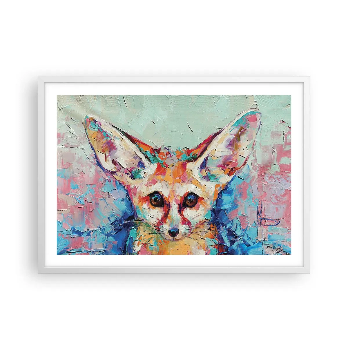 Poster in einem weißen Rahmen - Bist du bereit für mich? - 70x50 cm