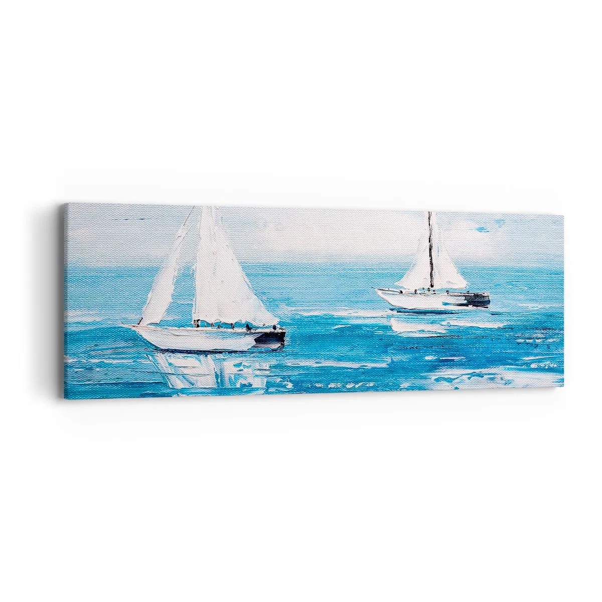 Bild auf Leinwand - Leinwandbild - Mit Freund an der Seite - 90x30 cm