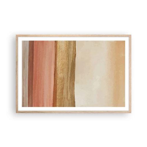 Poster in einem Rahmen aus heller Eiche - Vertikale Komposition - 91x61 cm