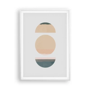 Poster in einem weißen Rahmen - Ein Rad hinter dem anderen… - 70x100 cm