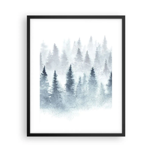 Poster in einem schwarzem Rahmen - In Nebel gehüllt - 40x50 cm