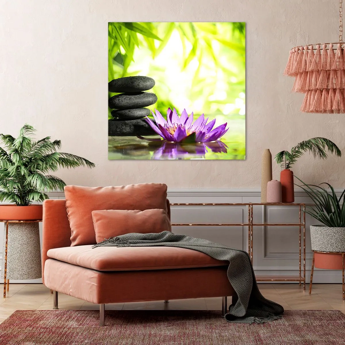 Bild auf Leinwand - Leinwandbild - In einem Bambusbusch - 70x70 cm