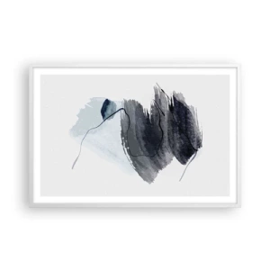 Poster in einem weißen Rahmen - Intensität und Bewegung - 91x61 cm