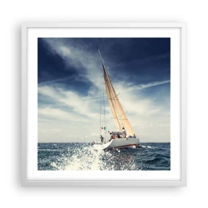 Poster in einem weißen Rahmen - Sie werden uns nicht einholen! - 50x50 cm