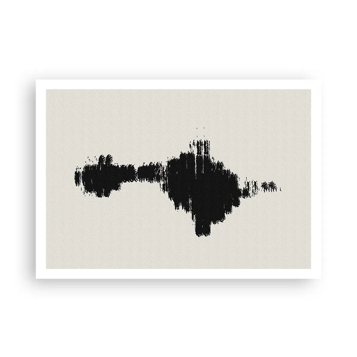 Poster - Ein abstraktes Motiv, das einer Schallwelle im minimalistischen Stil ähnelt. - 100x70cm - Schwingungen der Fantasie - Moderne Wanddekoration für Wohnzimmer und Schlafzimmer ARTTOR