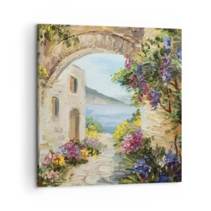 Bild auf Leinwand - Leinwandbild - Charme einer Küstenprovinz - 50x50 cm