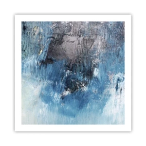 Poster - Rhapsodie in Blau - 60x60 cm