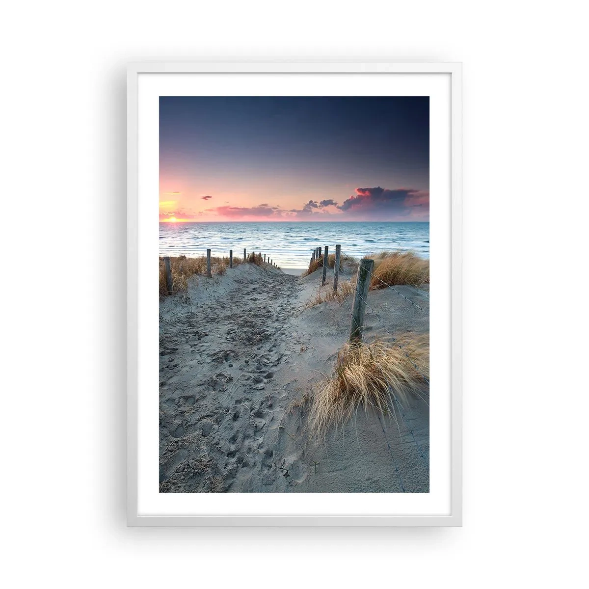 Poster in einem weißen Rahmen - Du hast einen Regenbogen aus strahlendem Licht verschüttet ... - 50x70 cm