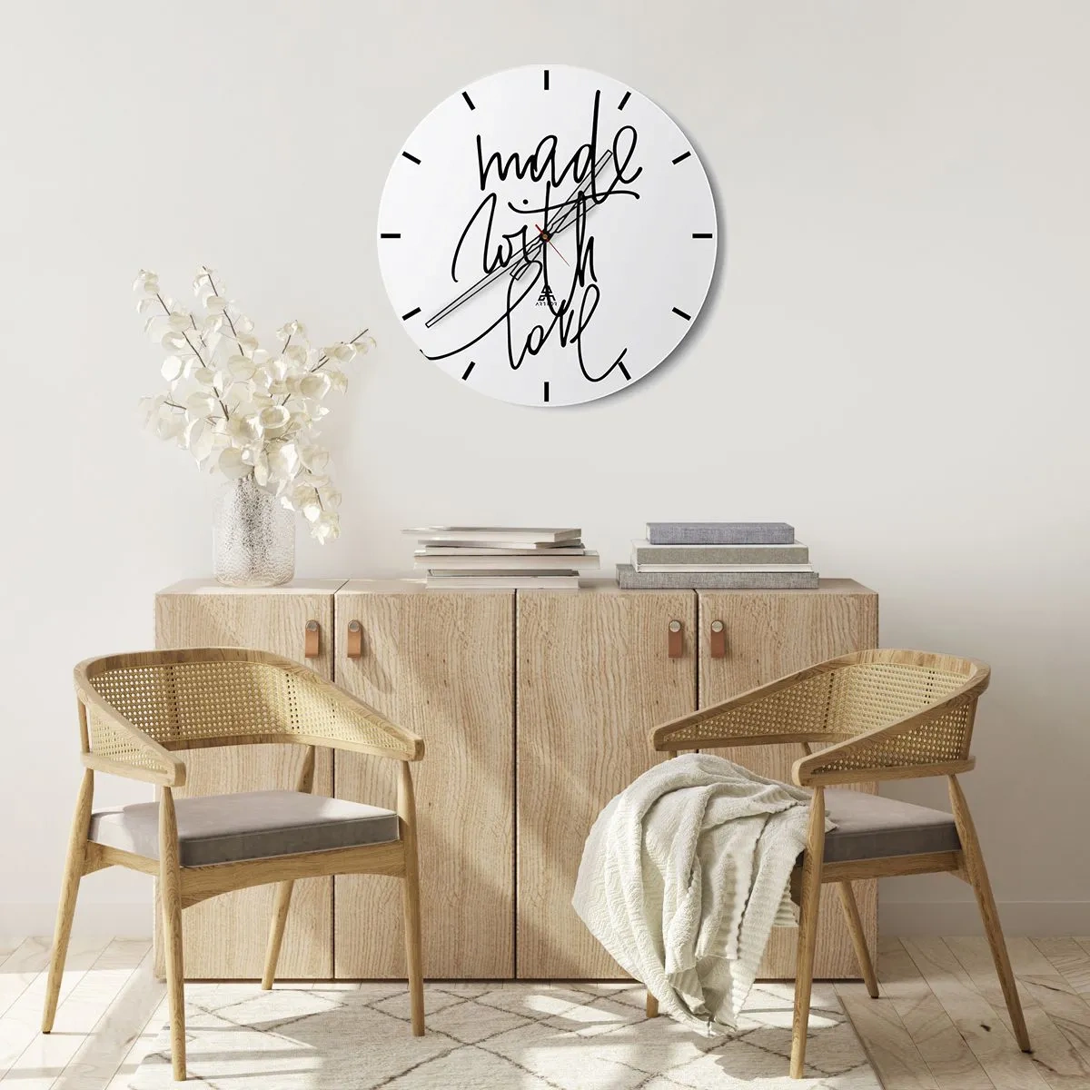 Wanduhr - Glasuhr - Die beste Marke - 40x40 cm