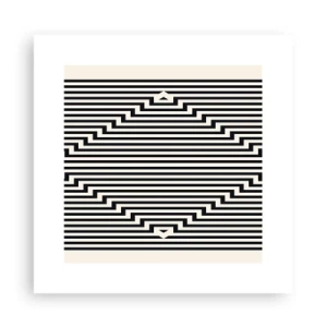 Poster - Geometrische Illusion - 30x30 cm