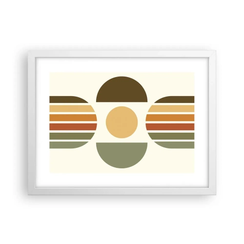 Poster in einem weißen Rahmen - In Erdtönen - 40x30 cm