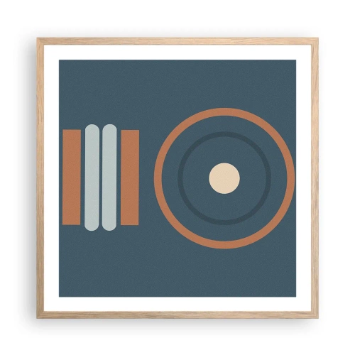 Poster in einem Rahmen aus heller Eiche - Das Wesen der Dinge - 60x60 cm