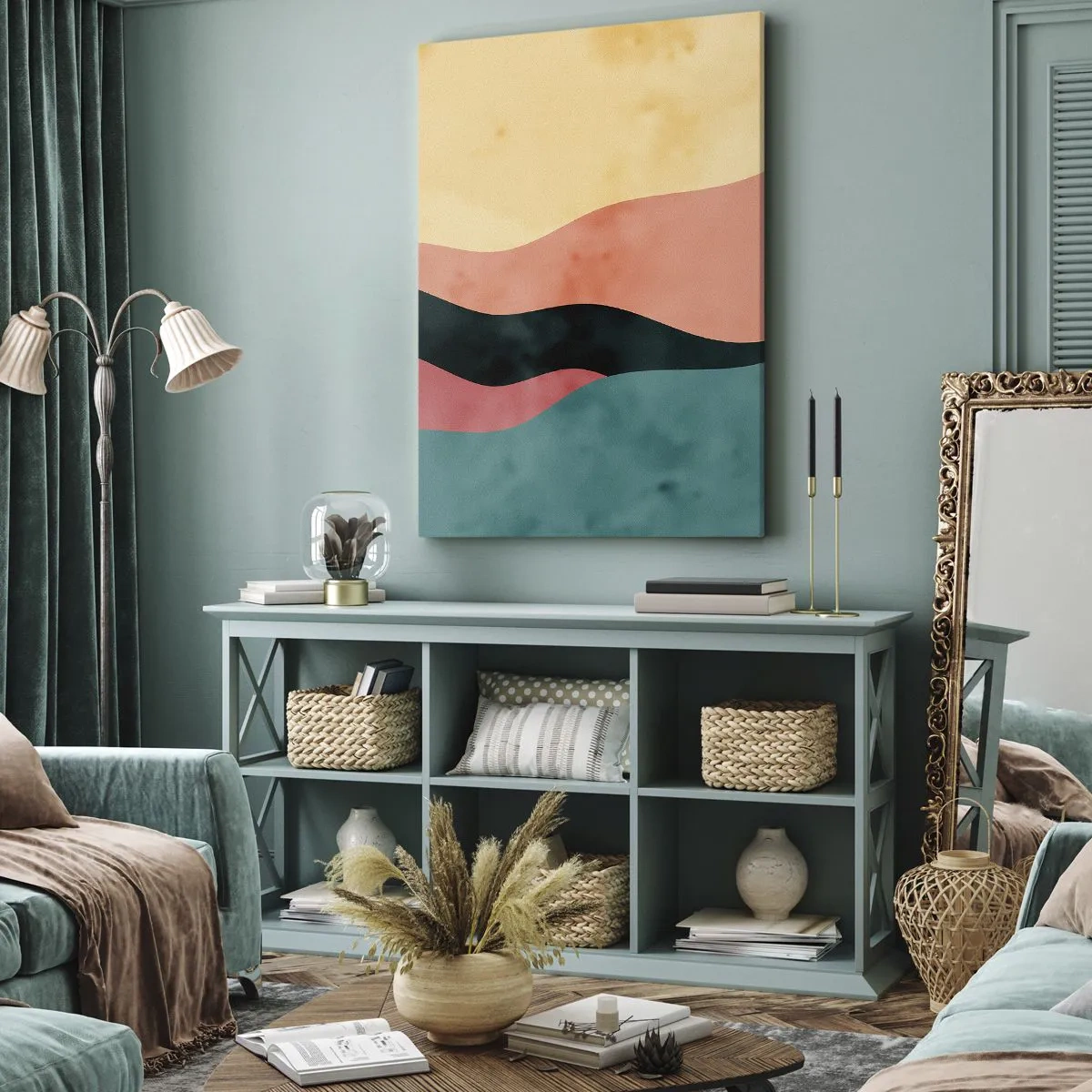 Bild auf Leinwand - Leinwandbild - Konforme Nichtkonformität - 65x120 cm