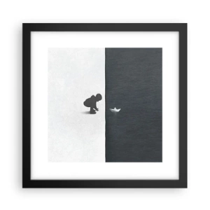 Poster in einem schwarzem Rahmen - Tolle Expedition - 30x30 cm