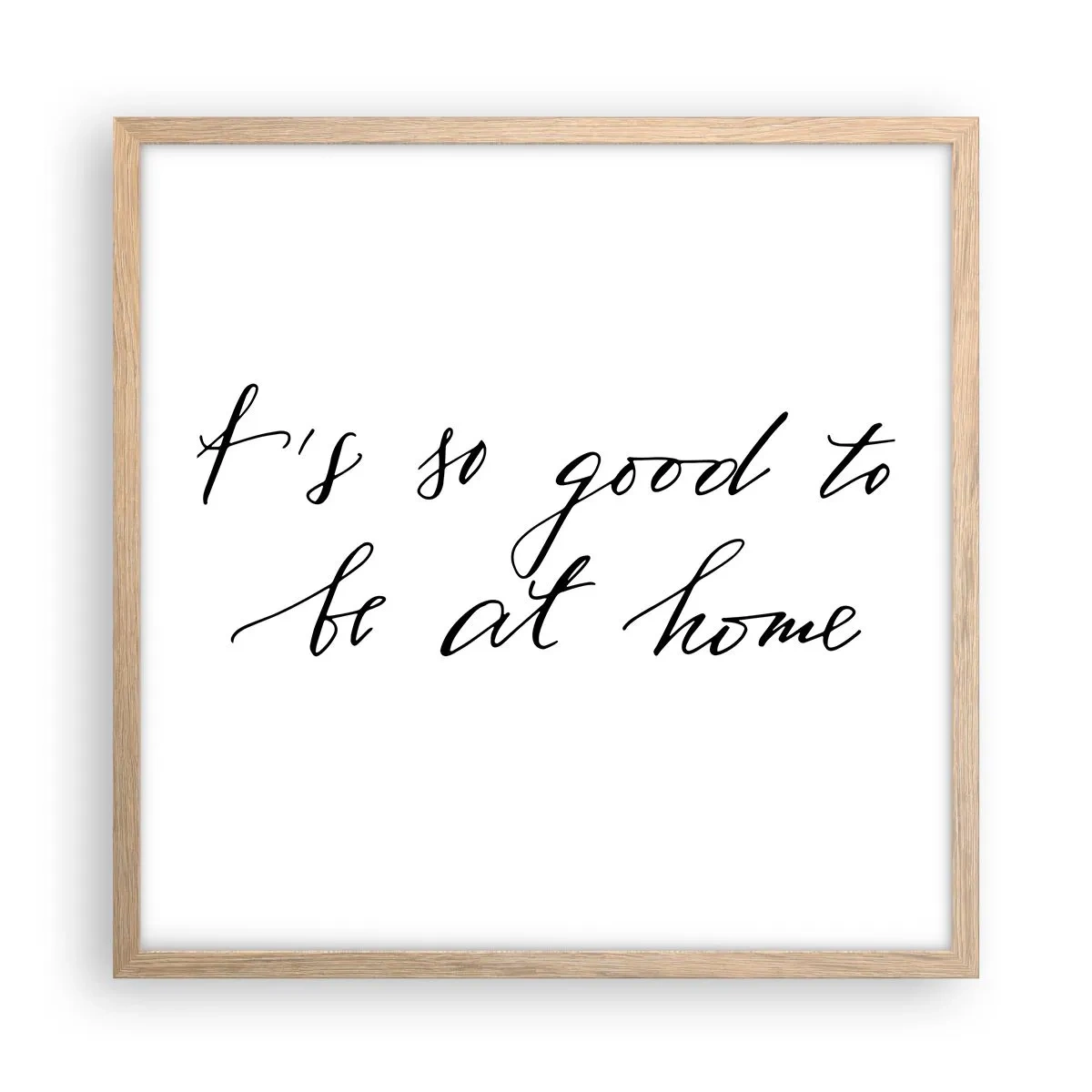 Poster in einem Rahmen aus heller Eiche - Die ganze Wahrheit - 50x50 cm