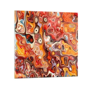 Glasbild - Bild auf glas - Wenn die Nüsse in Honig geschmolzen sind - 70x70 cm