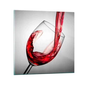 Glasbild - Bild auf glas - Farbe – Bewegung – Klang - 40x40 cm