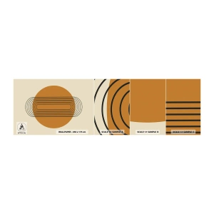 Fototapeten Muster Selbstklebend Deluxe Sticker - Perfekter Plan - Abstraktion, Grafik, Modernes Muster - 100x30 cm