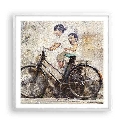 Poster in einem weißen Rahmen - Richtig oder falsch? - 60x60 cm