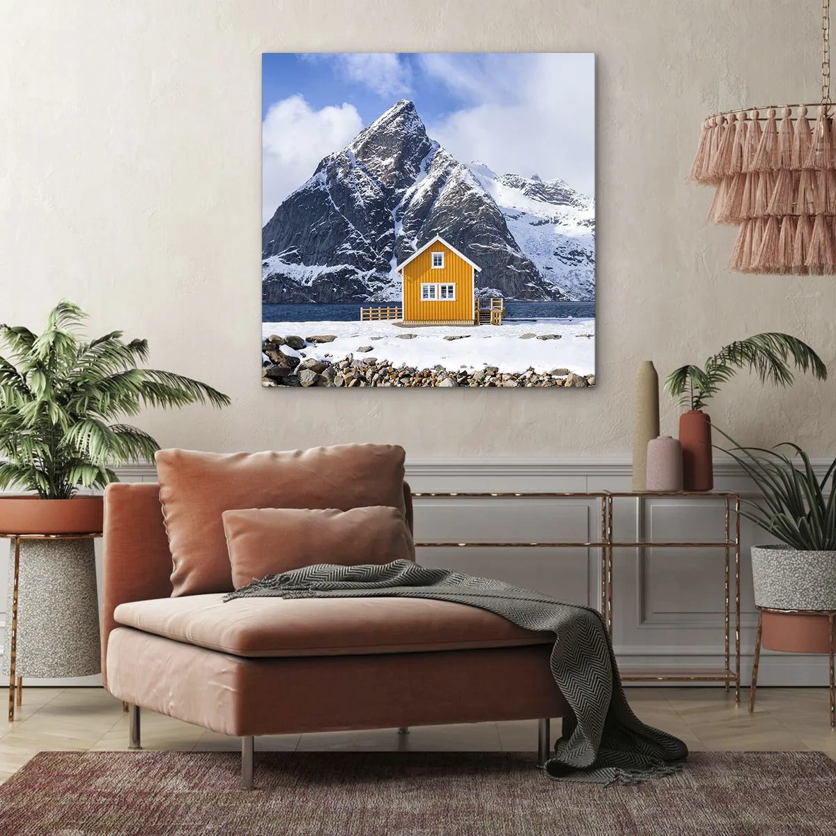 Bild auf Leinwand - Leinwandbild - Skandinavische Feiertage - 50x50 cm