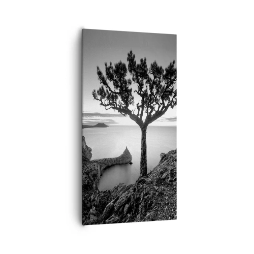 Bild auf Leinwand - Leinwandbild - Stille bis zum Horizont - 65x120 cm