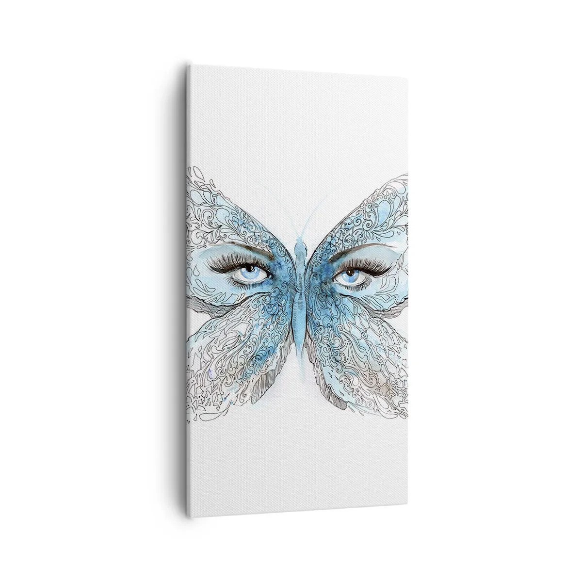 Bild auf Leinwand - Leinwandbild - Eros Blaumeise - 55x100 cm