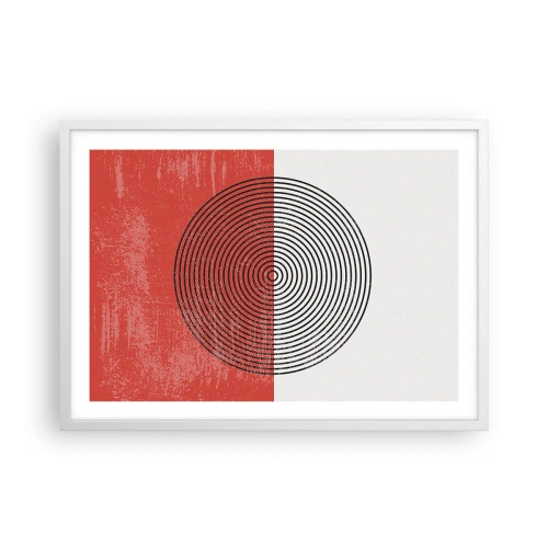 Poster in einem weißen Rahmen - Auf den Punkt gebracht - 70x50 cm