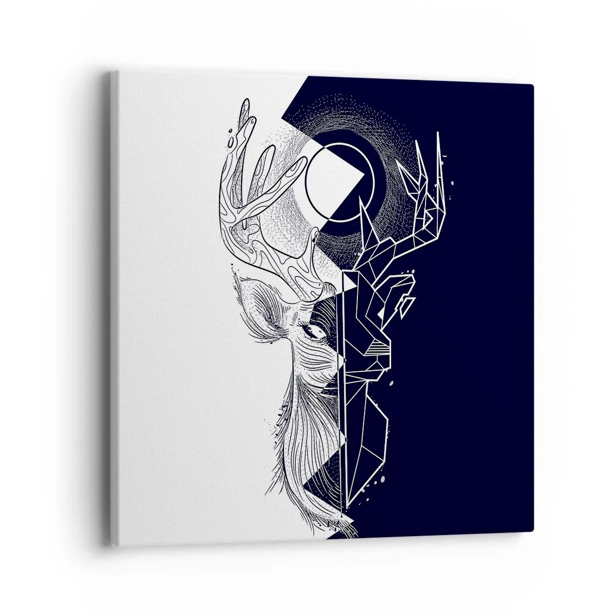 Bild auf Leinwand - Leinwandbild - Der Kampf und die Einheit der Gegensätze - 40x40 cm