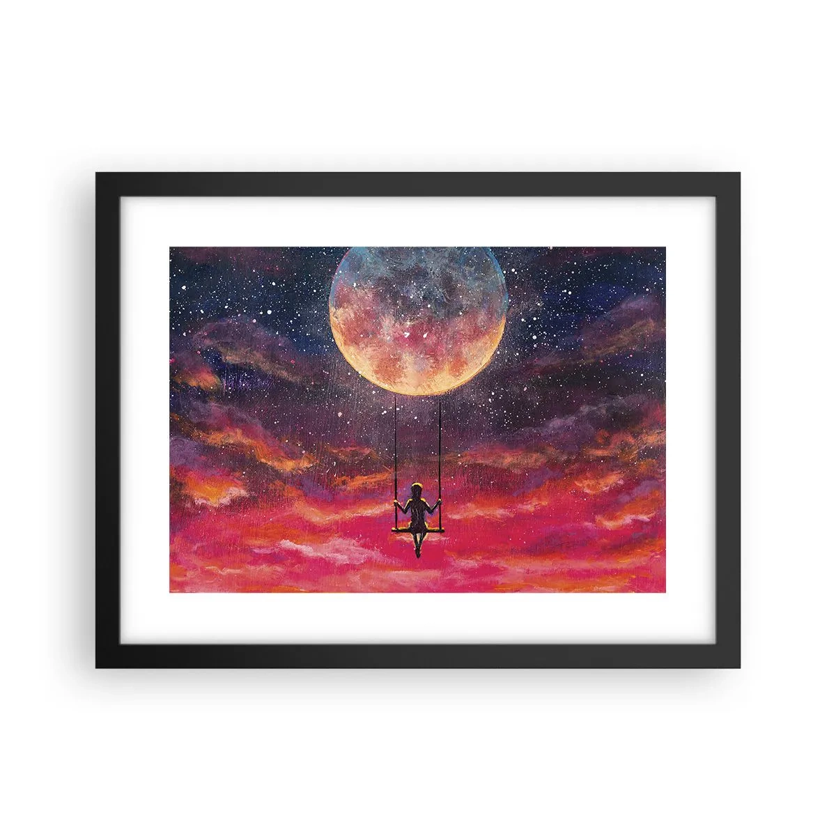 Poster in einem schwarzem Rahmen - Traum - 40x30 cm