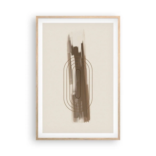 Poster in einem Rahmen aus heller Eiche - Ein Hauch von Grau - 61x91 cm