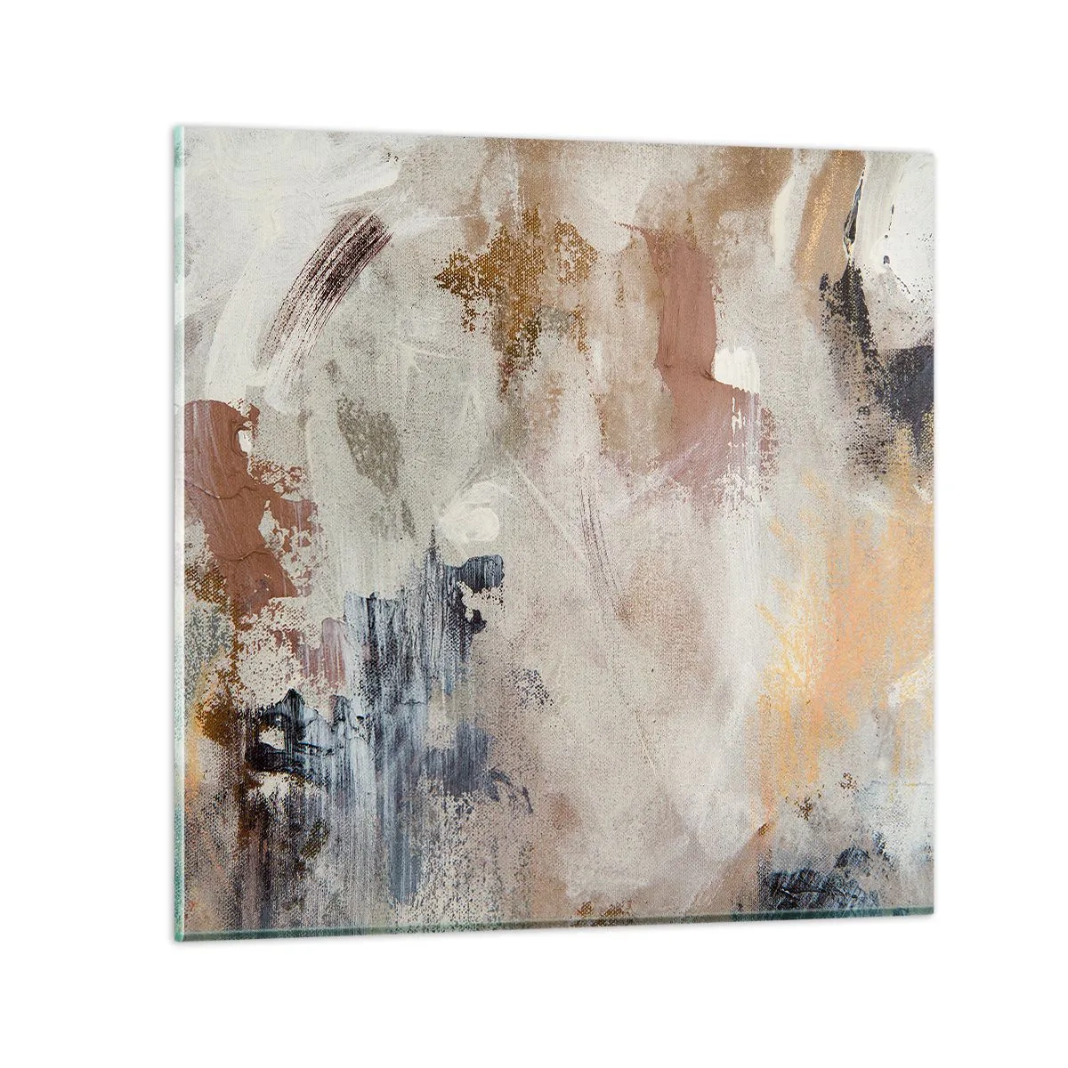 Glasbild - Bild auf glas - Neblige Abstraktion - 40x40 cm