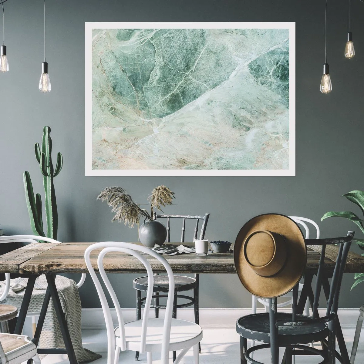 Poster - Edle Kälte des Steins - 50x40 cm