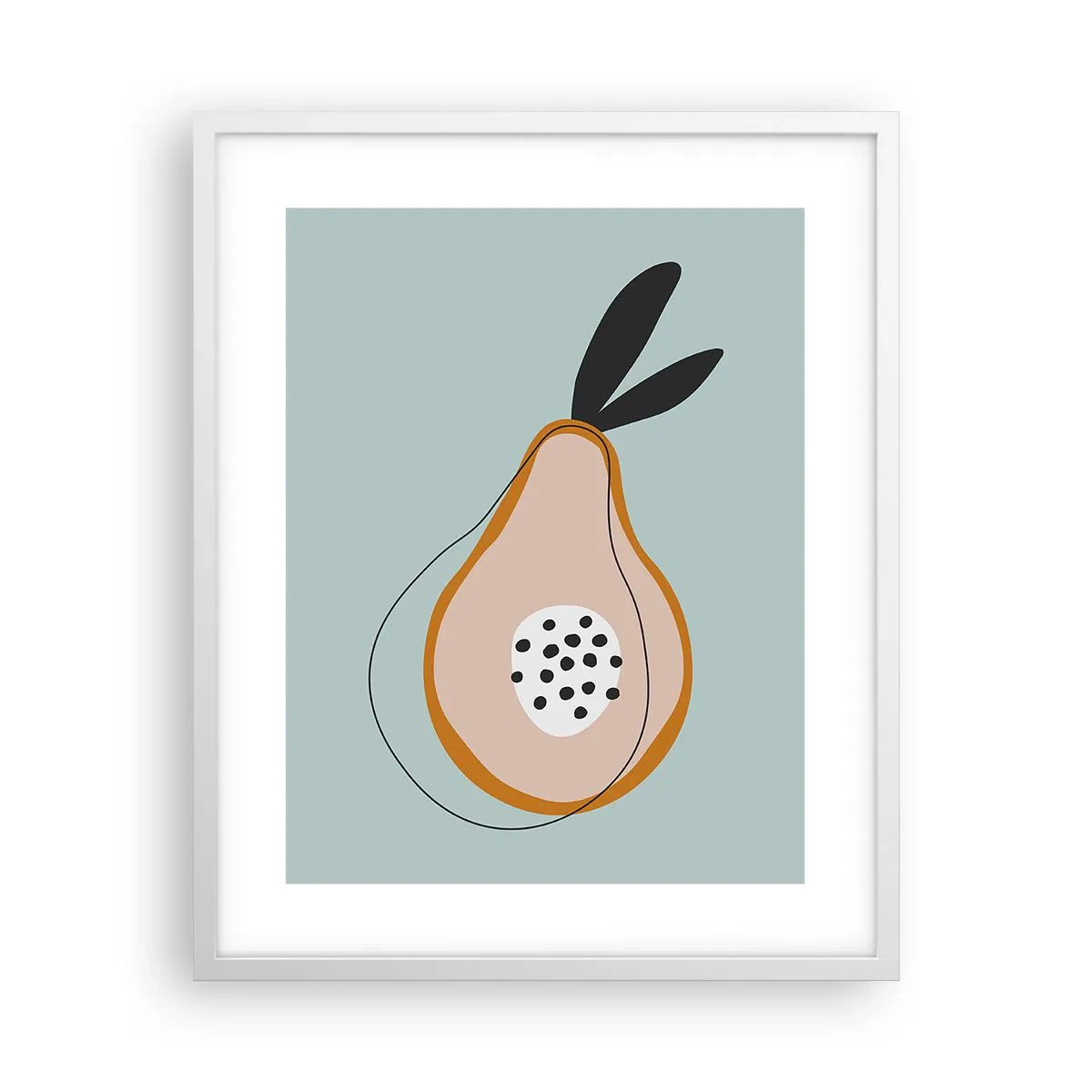 Poster in einem weißen Rahmen - Durchdringe die Natur der Dinge - 40x50 cm