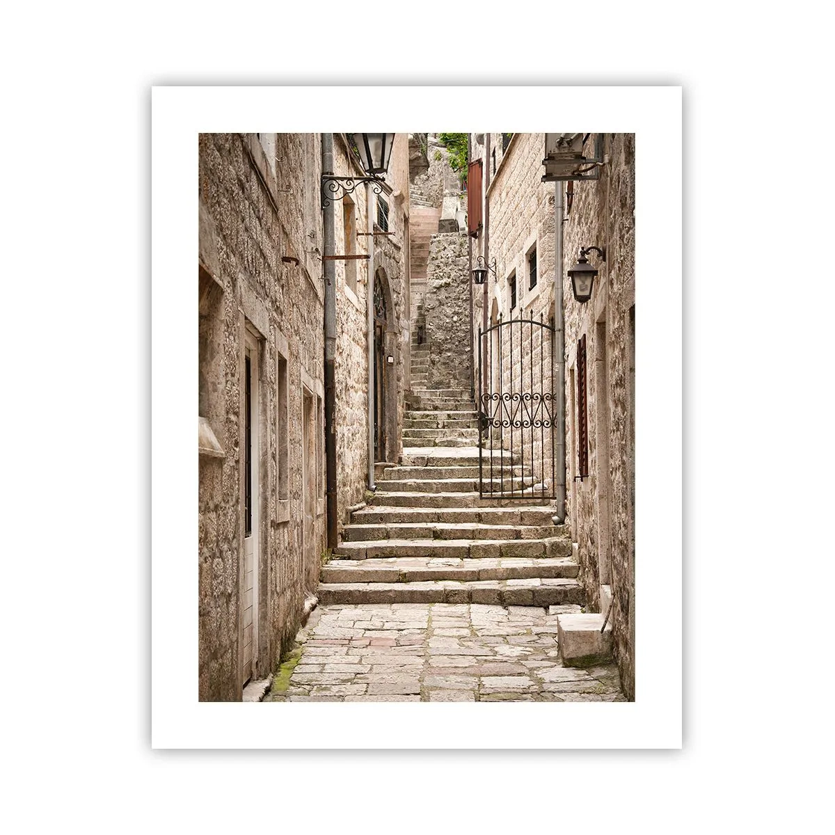 Poster - Eine magische alte Gasse - 40x50 cm