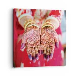 Bild auf Leinwand - Leinwandbild - Bereit, das Glück zu fangen? - 30x30 cm