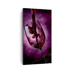 Bild auf Leinwand - Leinwandbild - Scharlachrot? Karminrot? Nein, Rubin. - 45x80 cm